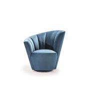 tulip raf blue accent chair