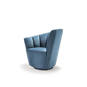 tulip raf blue modern 7 accent chair