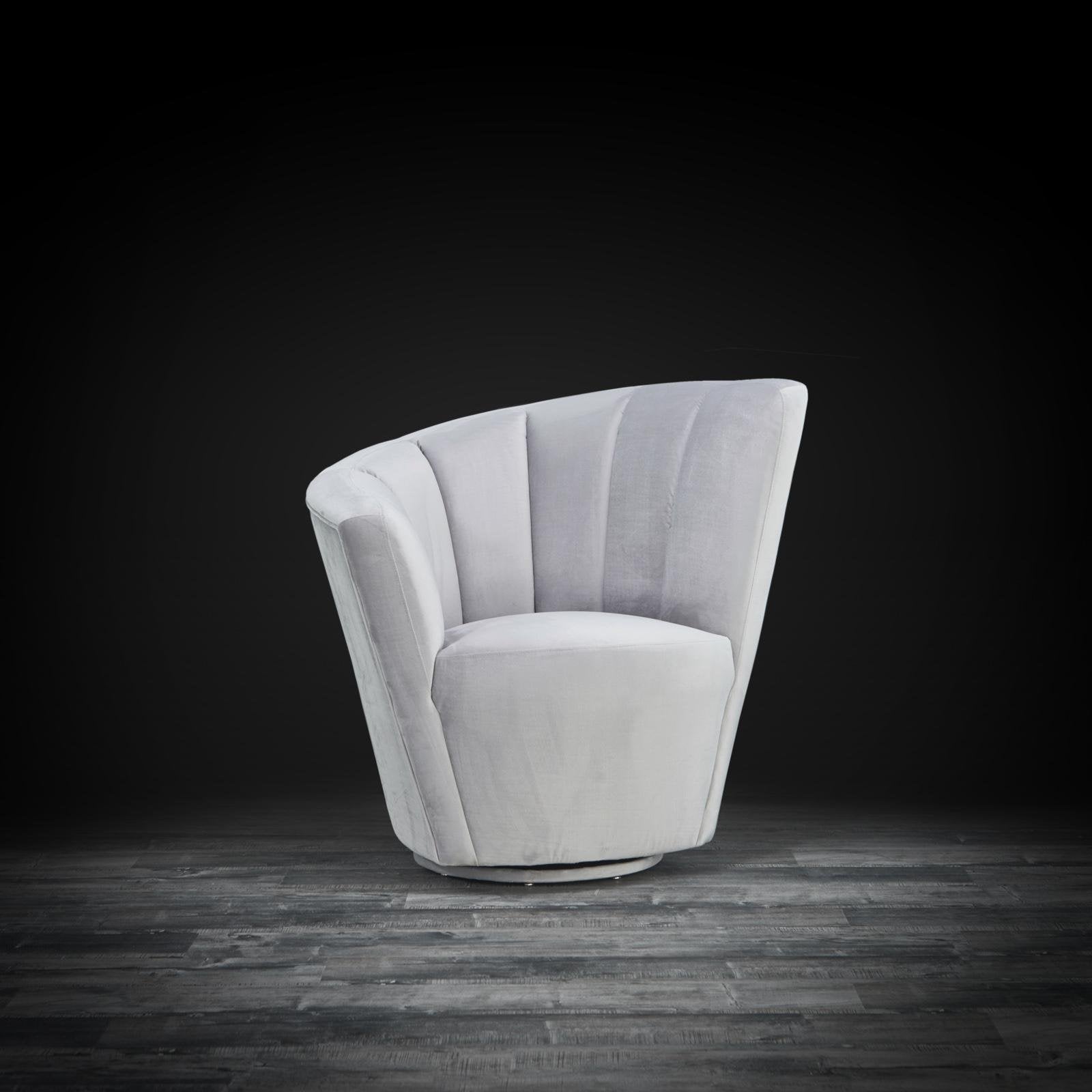 tulip raf gray modern accent chair