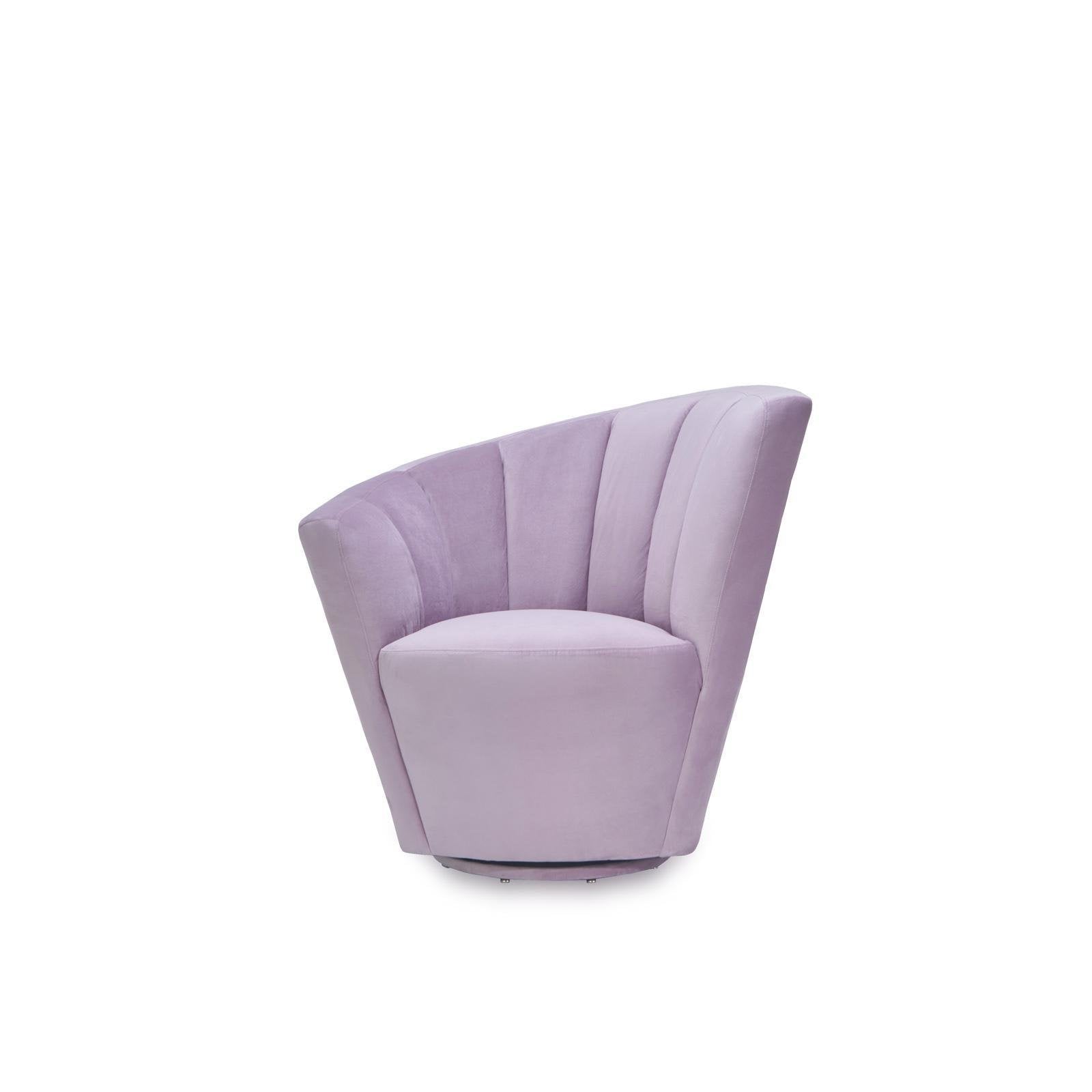 tulip raf purple accent chair