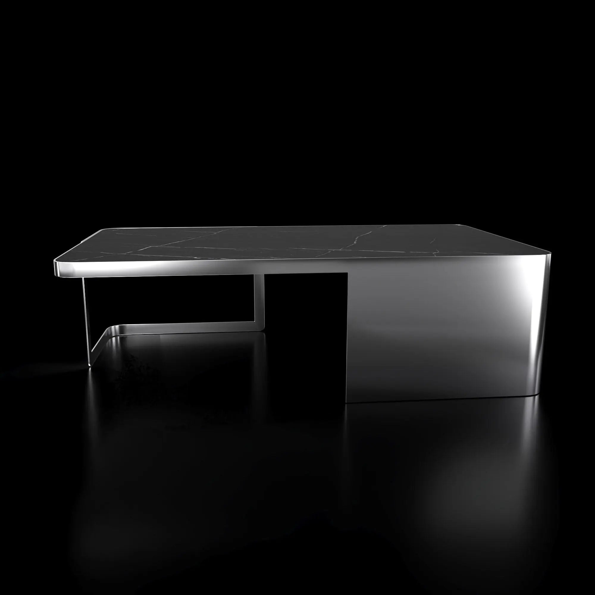 Tullio Smoked Black Rectangular Coffee Table   My Store  Coffee Table