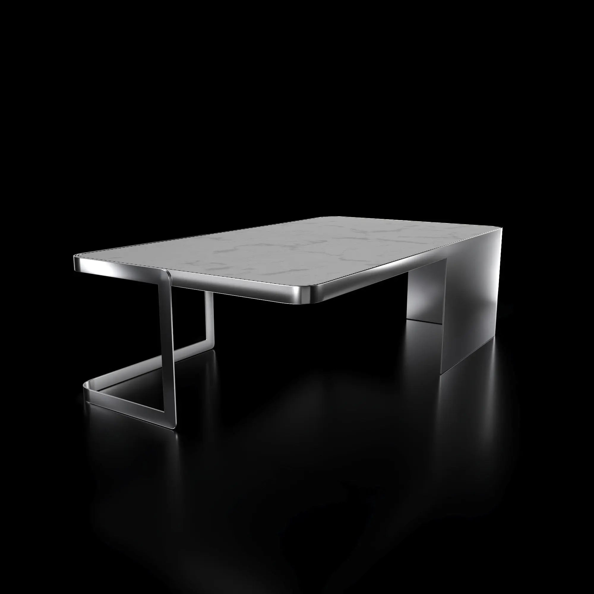 Tullio Smoked Black Rectangular Coffee Table   My Store White-Ceramic Coffee Table