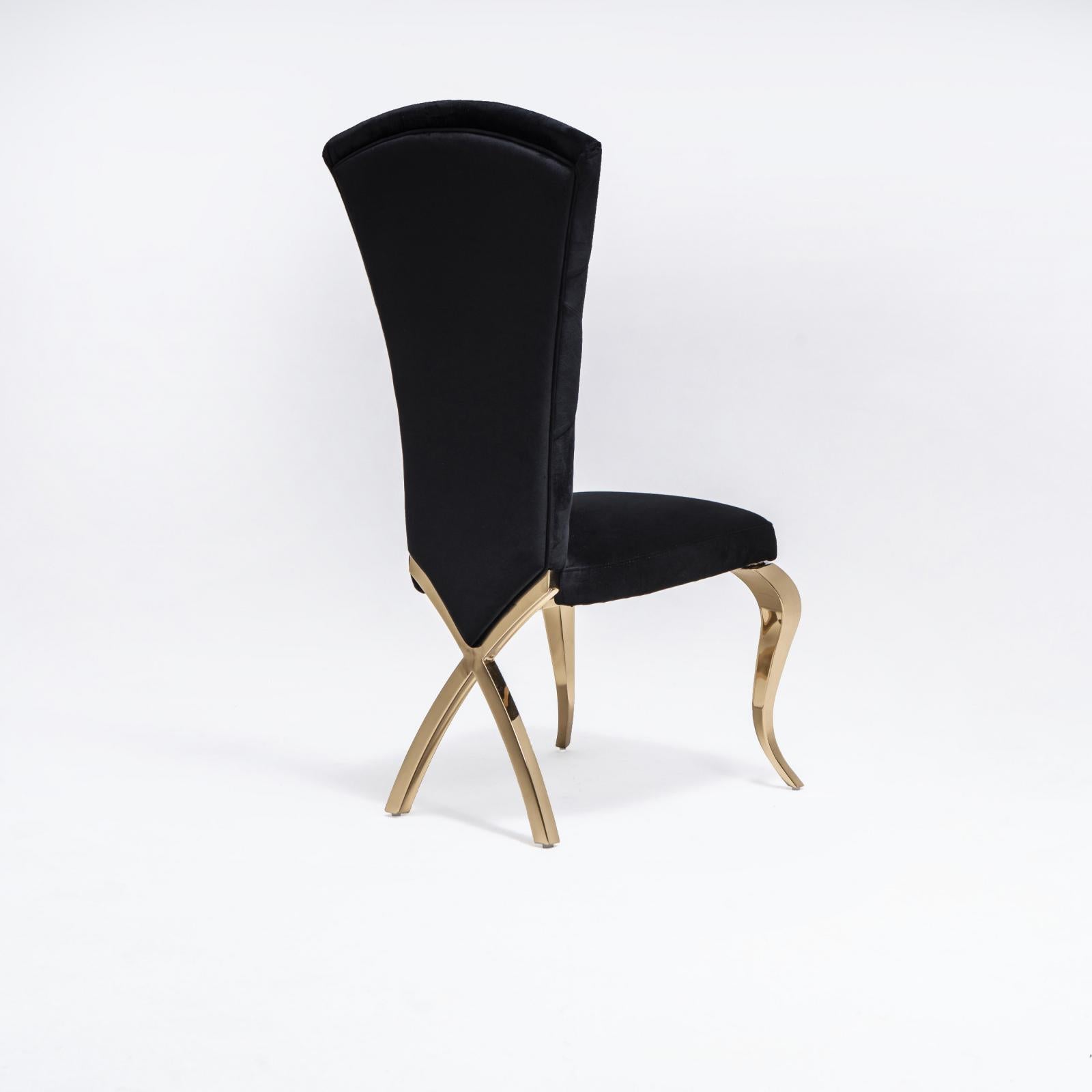 valentino tgss black allamoda 7 dining chair