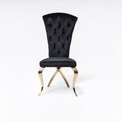 Valentino Titanium Gold Dining Chair