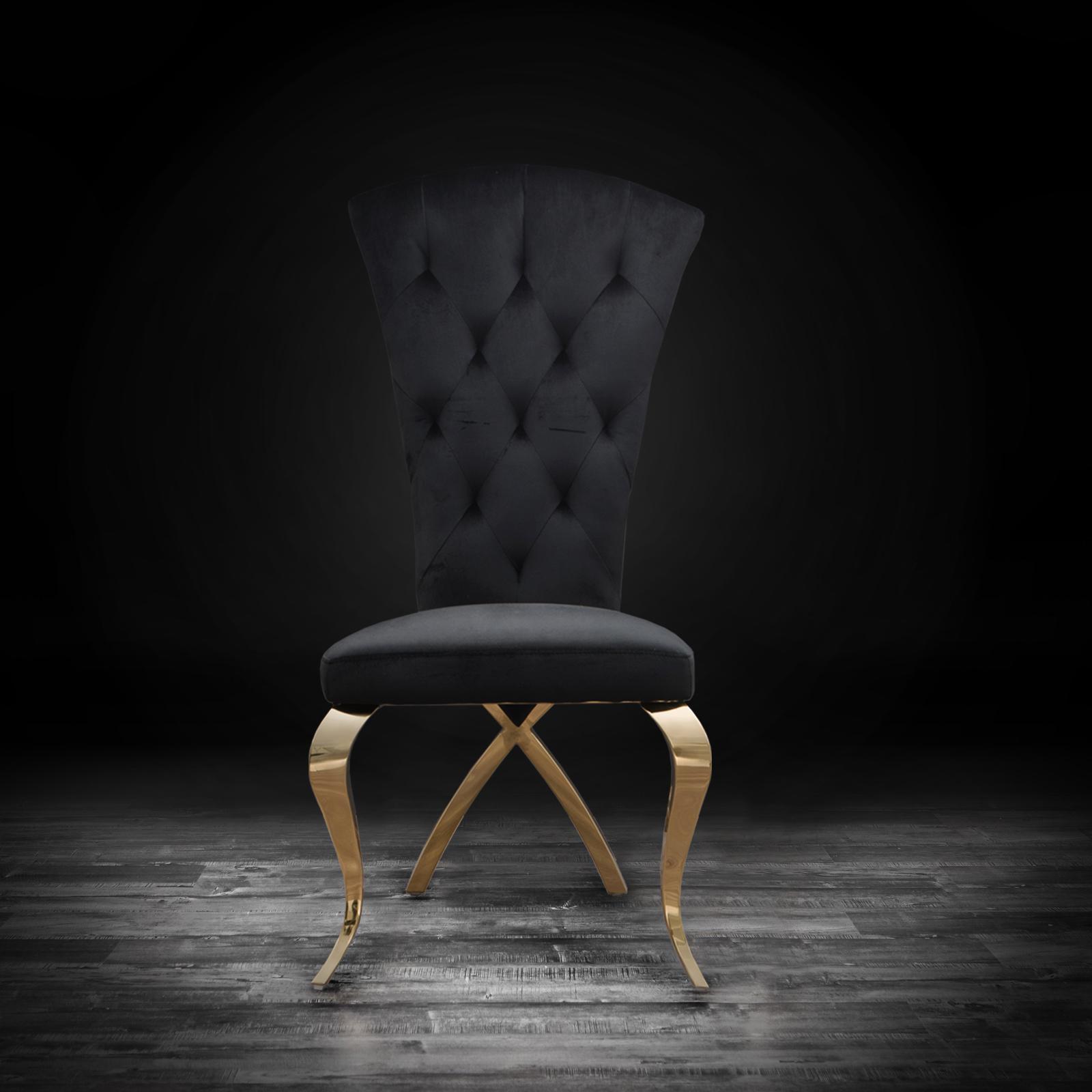 valentino tgss black stylish dining chair