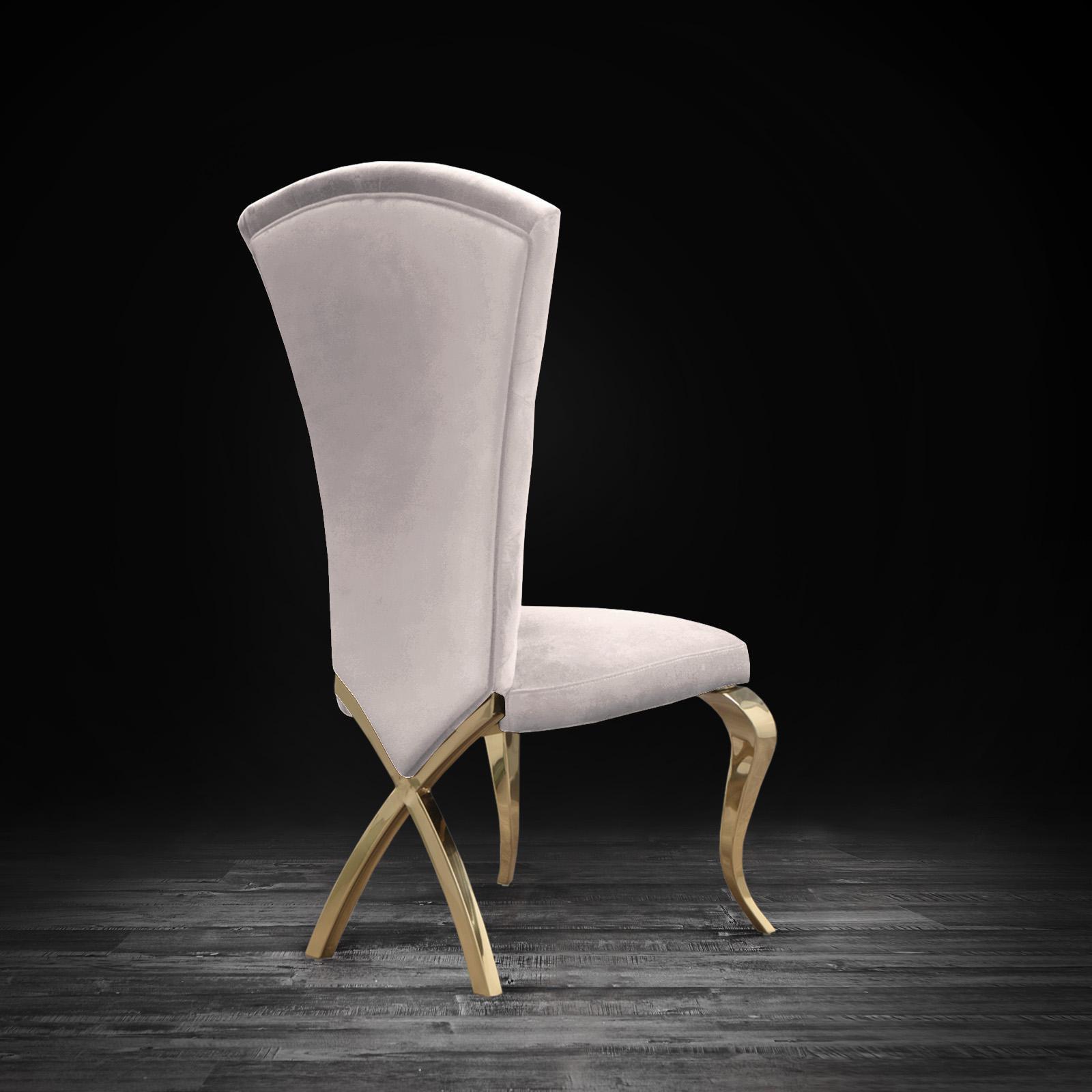 valentino tgss taupe luxury dining chair