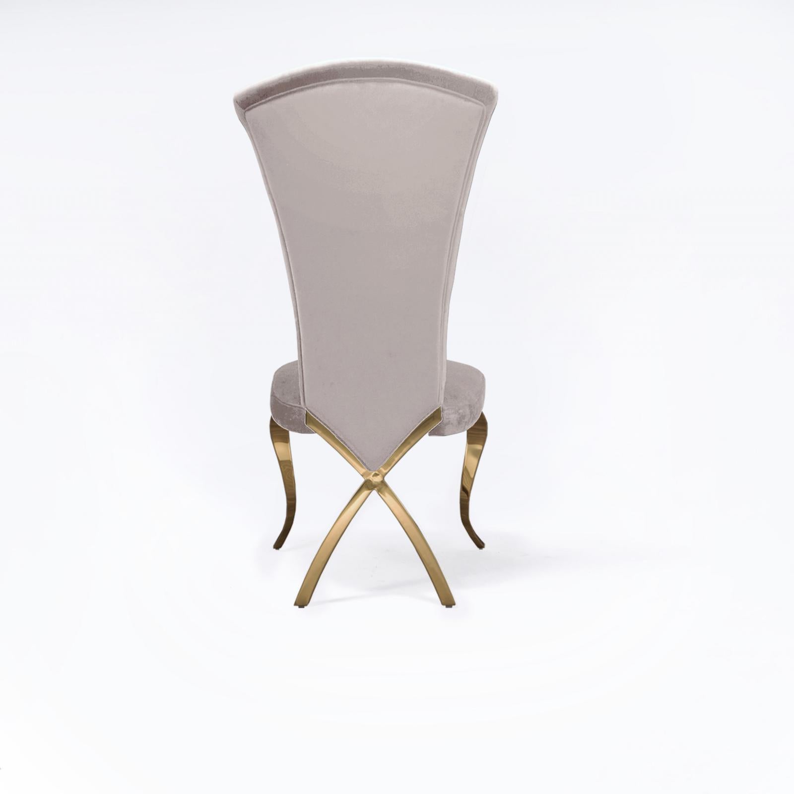 valentino tgss taupe modern 8 dining chair