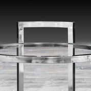 valo silver la end table