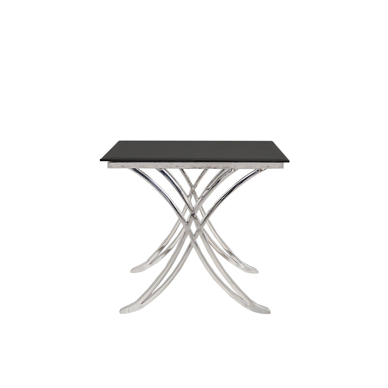 valora silver end table