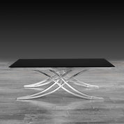 valora silver modern coffee table