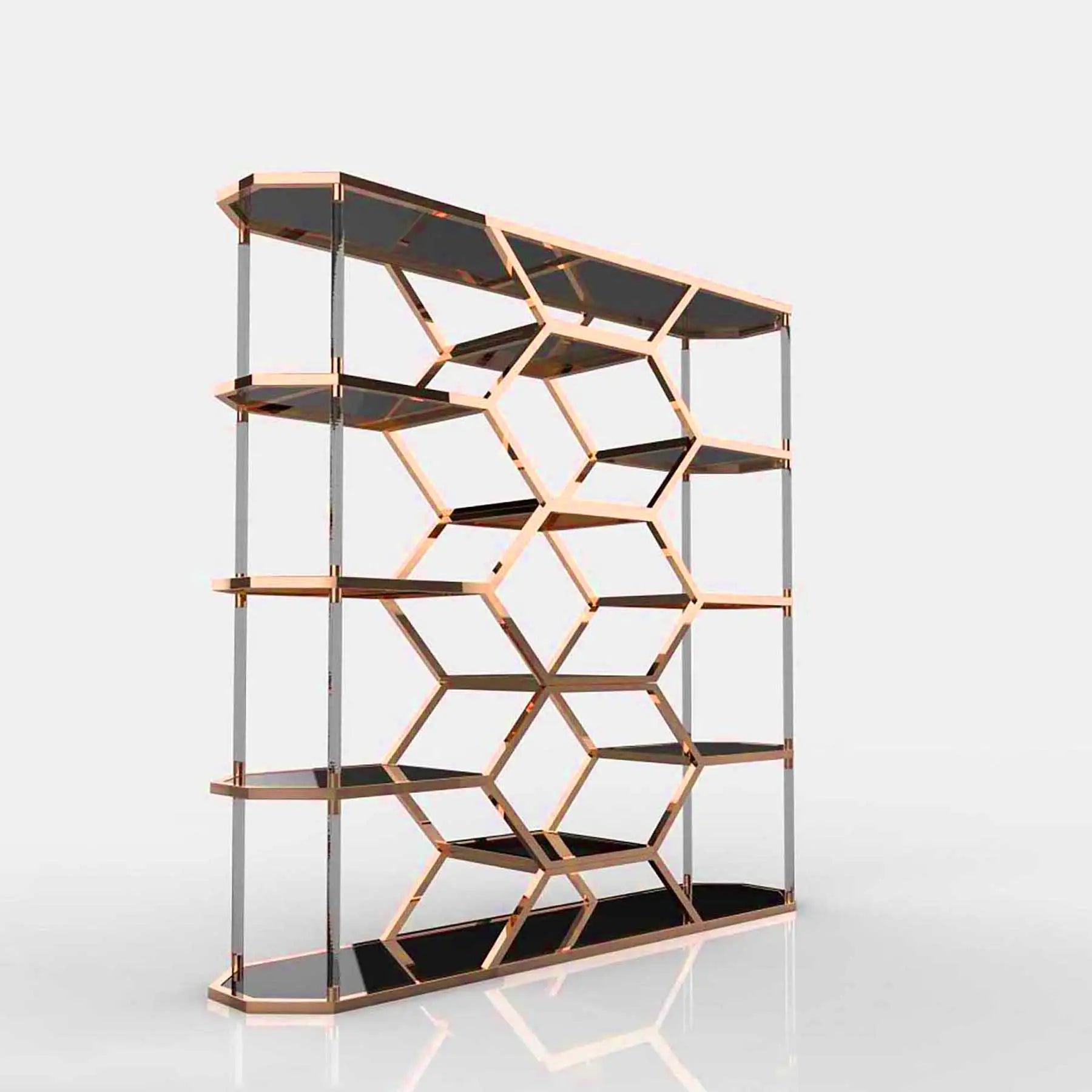 Varossi Hexagon Shelf | Rose Gold   My Store  Shelf