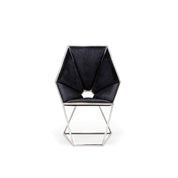 varossi silver black dining chair