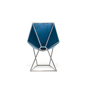 varossi silver blue luxury 7 dining chair