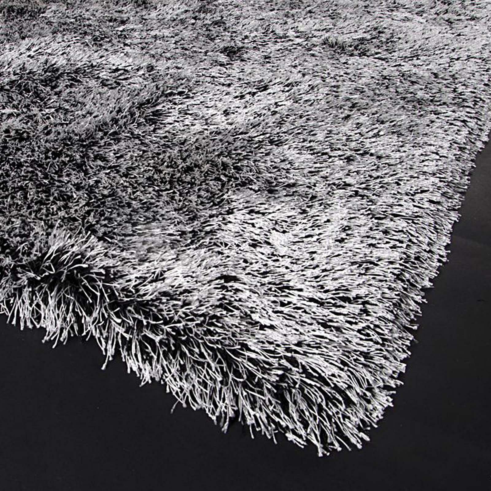 vegas black white modern rug