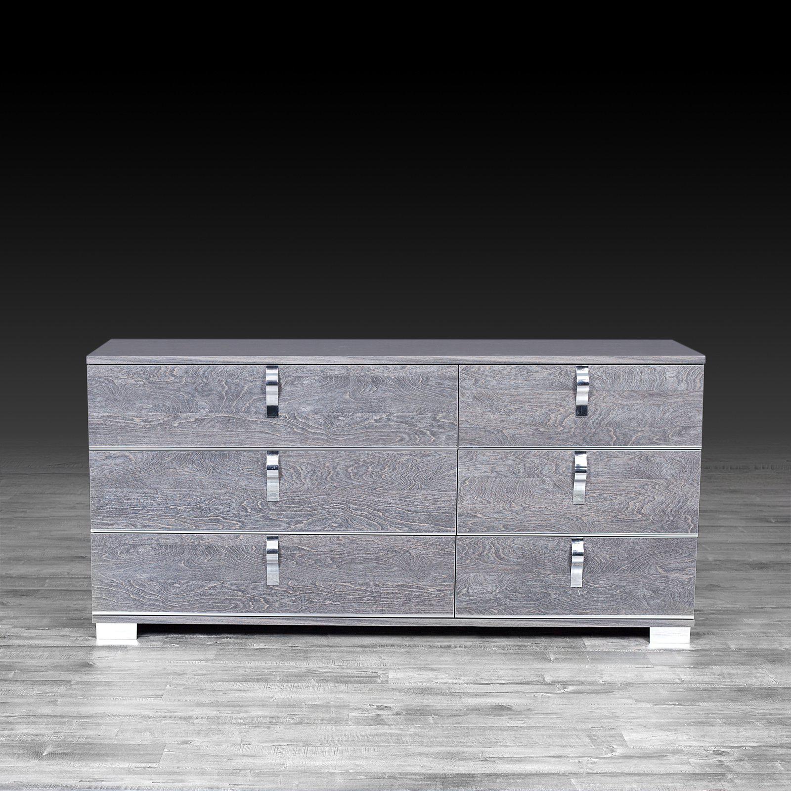 ventura gray modern dresser