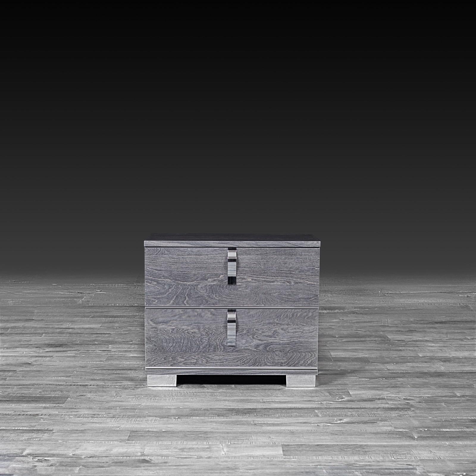 ventura gray modern night stand