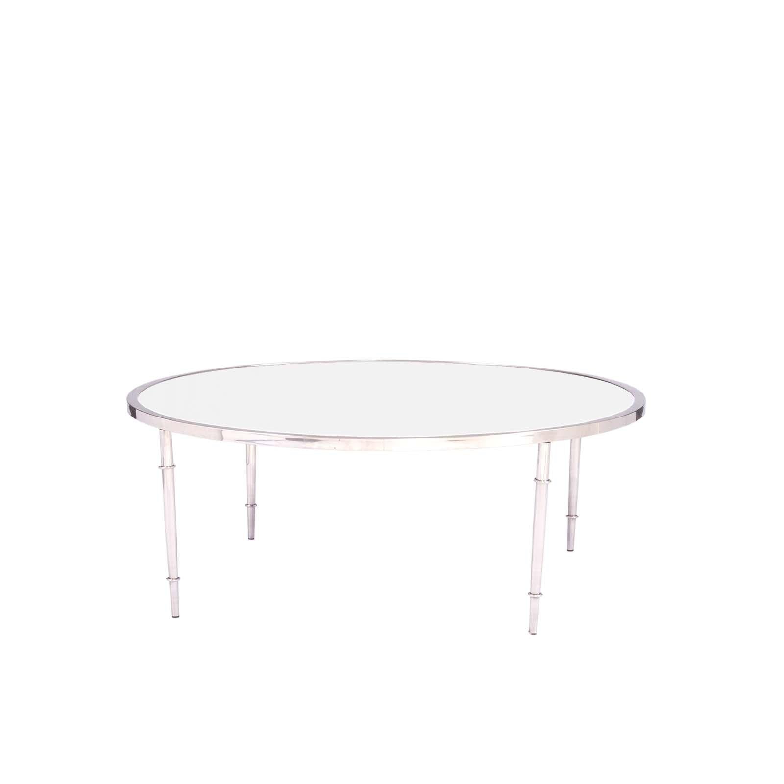 veris silver coffee table