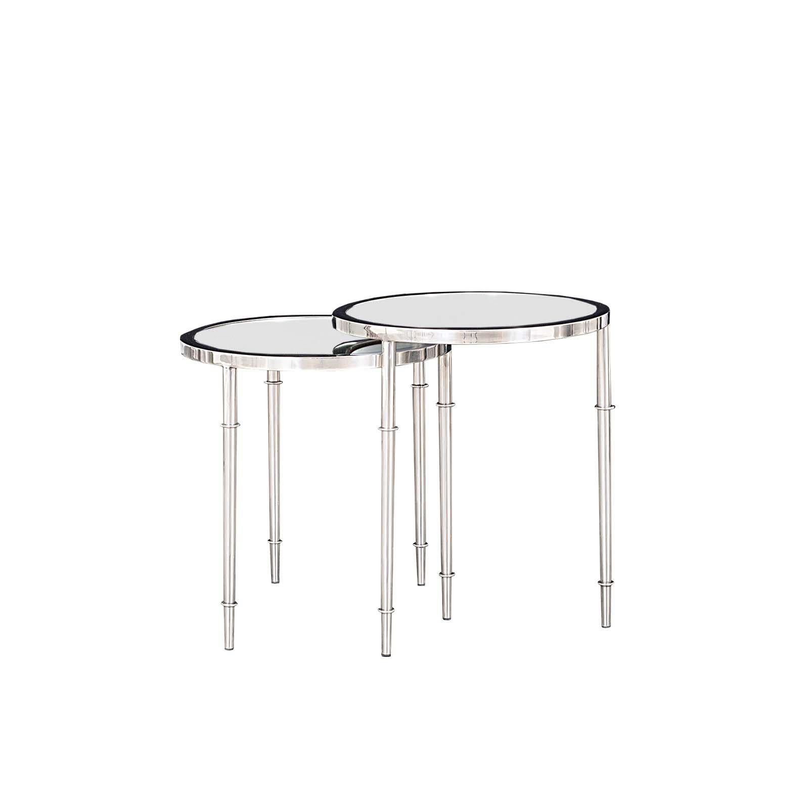 veris silver end table