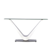 vittoria silver console table