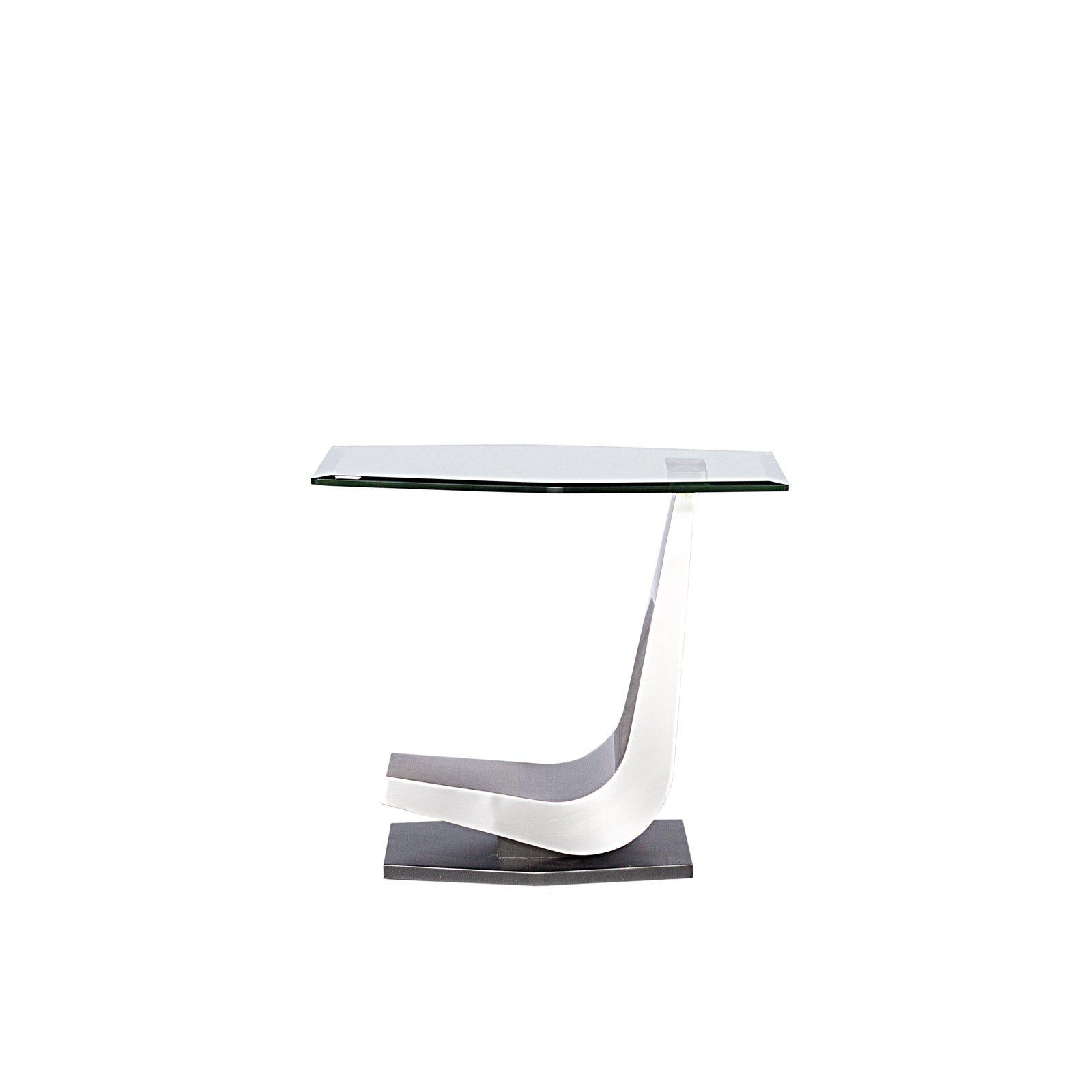 vittoria silver end table