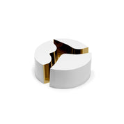 Vivaldi Rectangular White And Gold Coffee Table