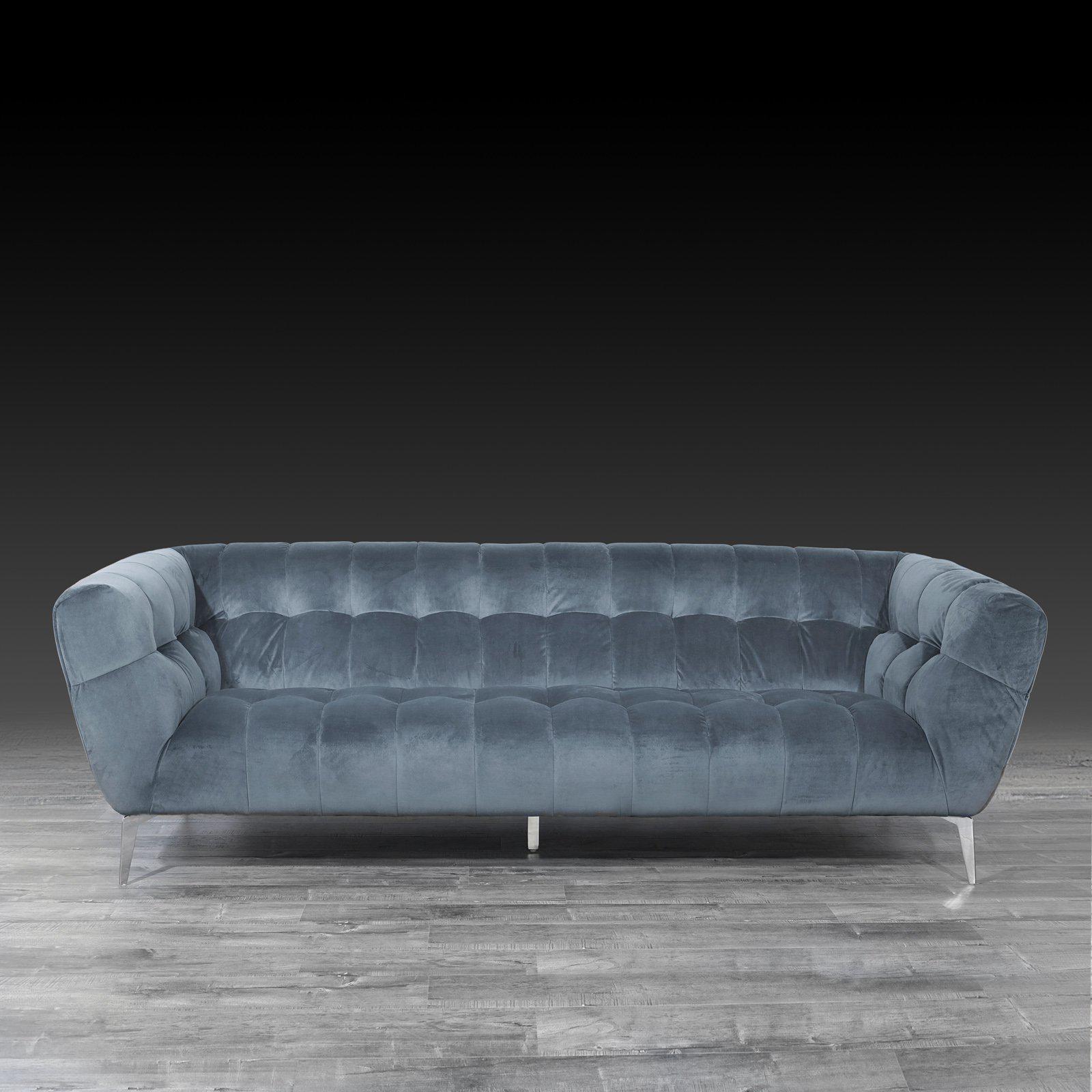 vivian light gray modern sofa set