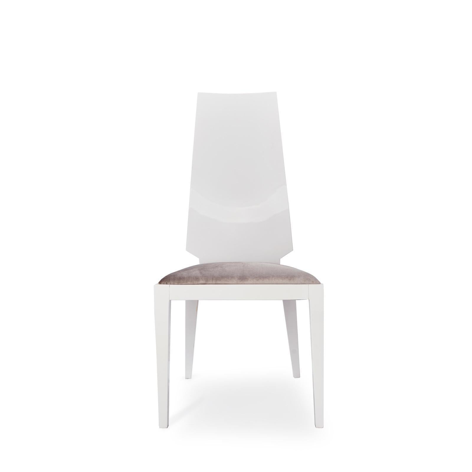 vogue white dining chair