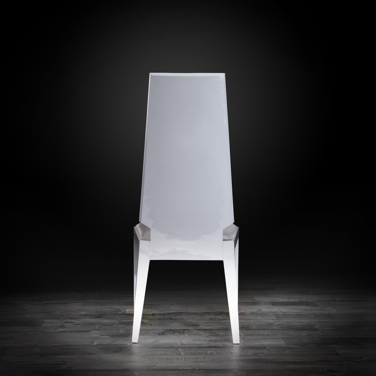 vogue white luxury dining chair