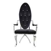 wonderland black ss dining chair