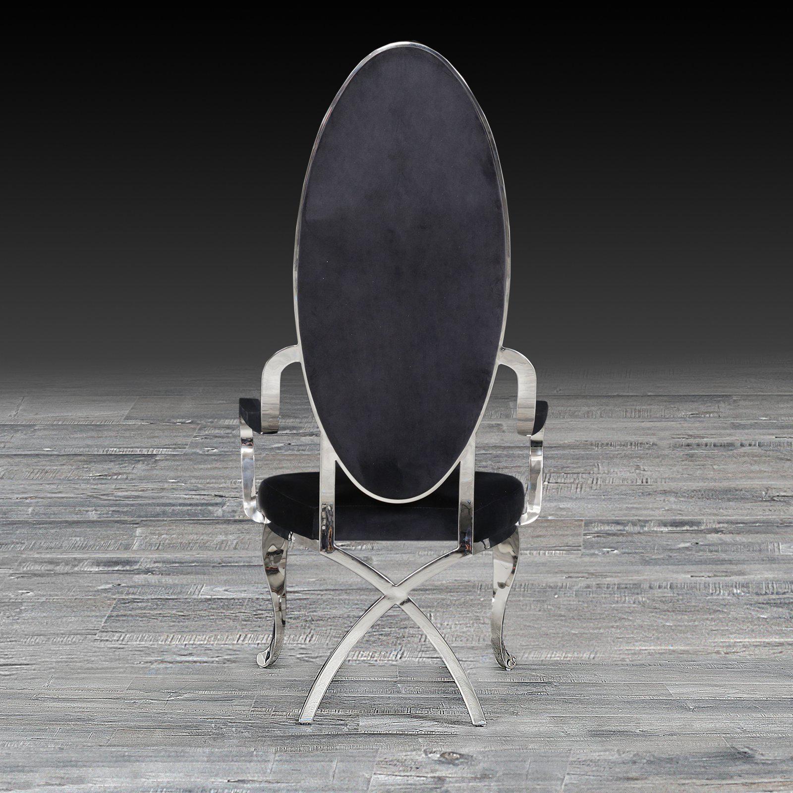 wonderland black ss luxury dining chair