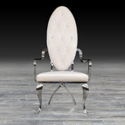 wonderland white ss modern dining chair