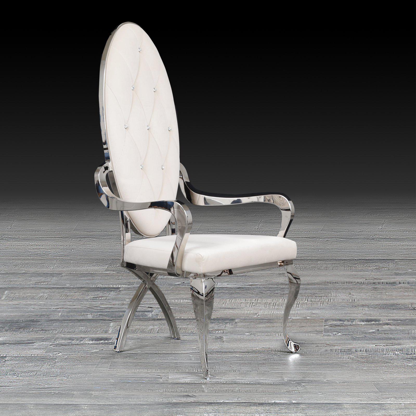 wonderland white ss stylish dining chair