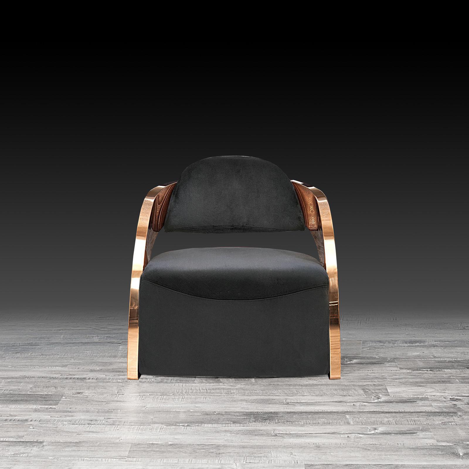 zetta rgss black velvet stylish accent chair